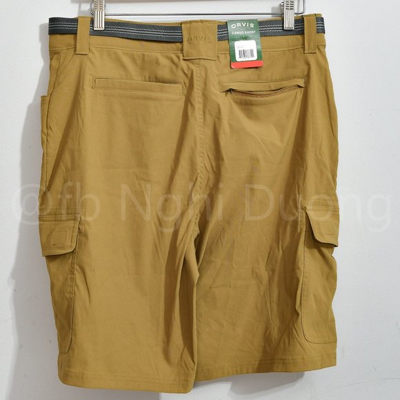 BRAND‎ NEW ! Orvis Men's cargo short ,Lightweight, Belted, 10.25" inseam, TAN - Picture 5 of 7
